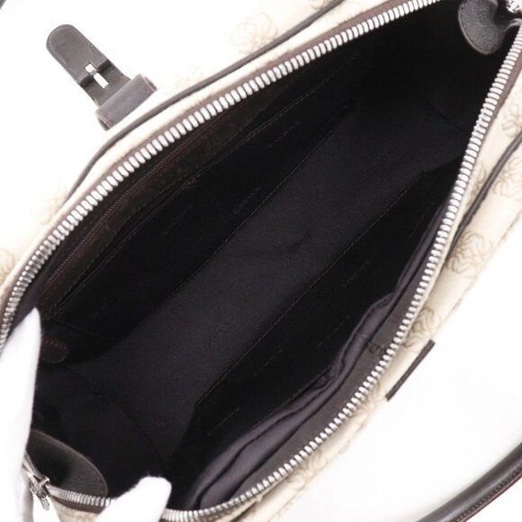 LOEWE Sender Tote Bag anagram Handbag beige canvas Women - Picture 6 of 12